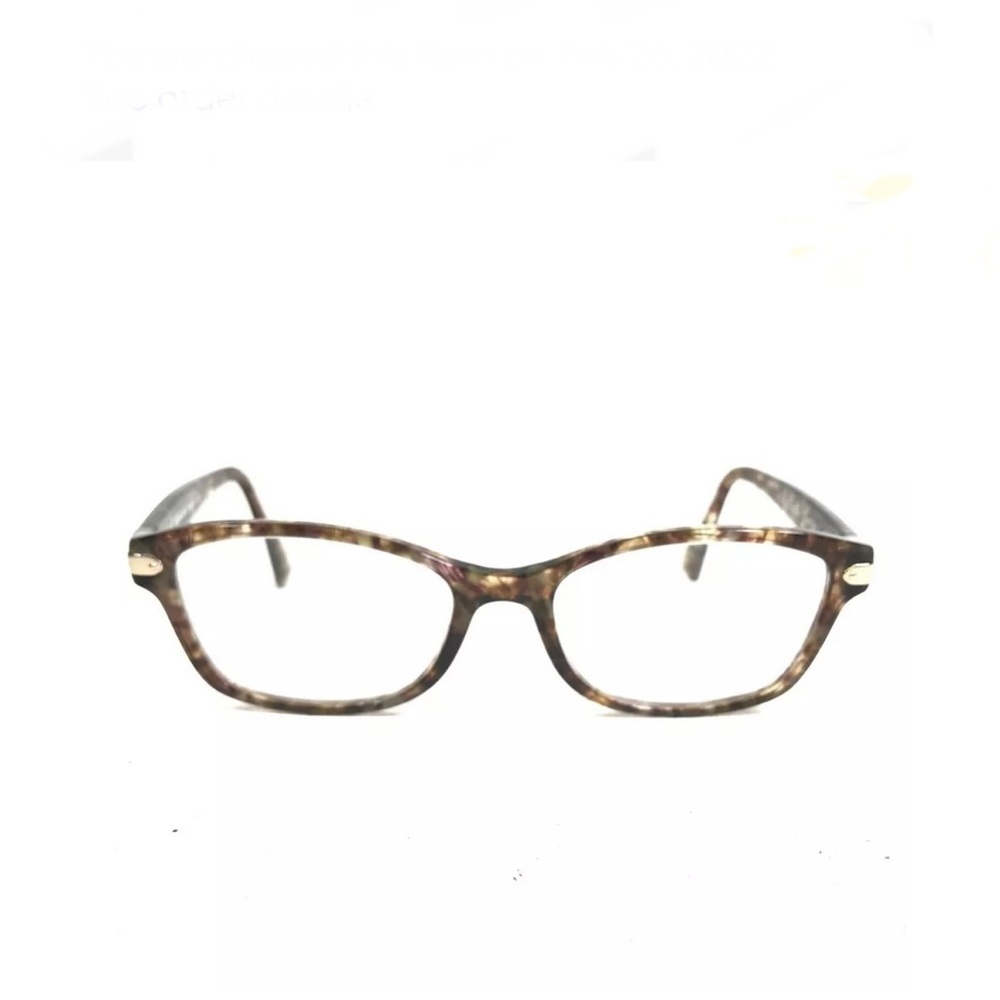 Coach HC6065 5287 Confetti Light Brown Eyeglasses Frames Gold Cat Eye 51-17-135